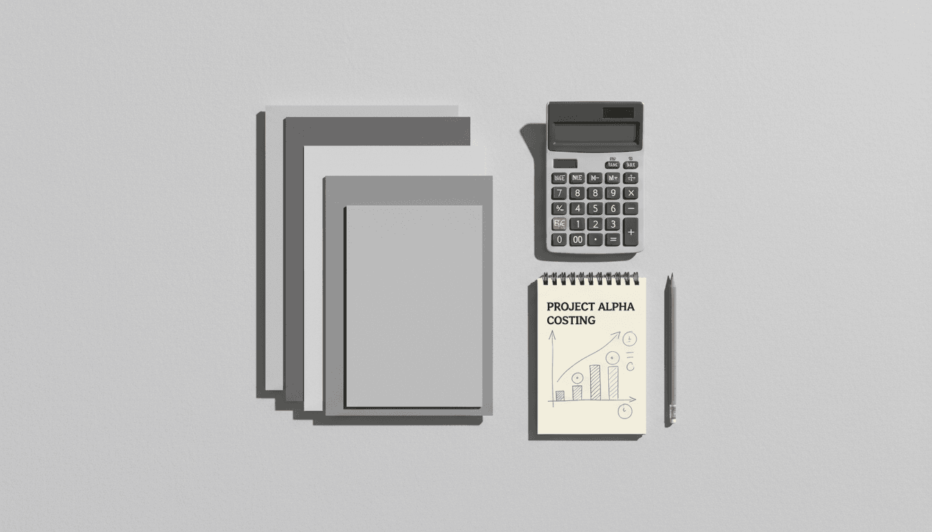 Clear pricing documentation and financial planning materials